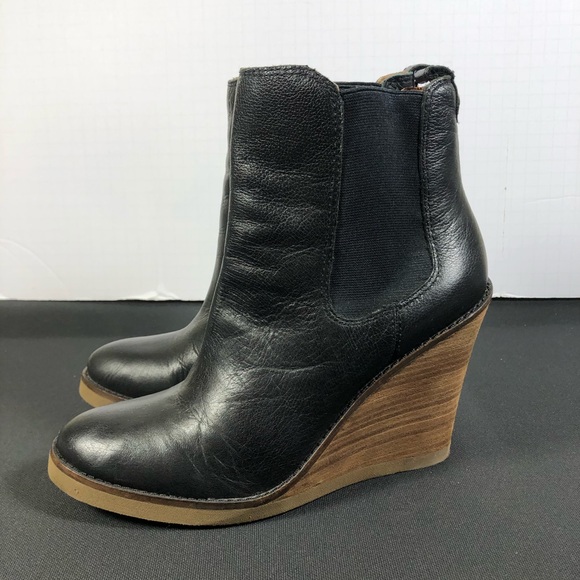 Lucky Brand Fedora Wedge Boots. - Picture 3 of 8